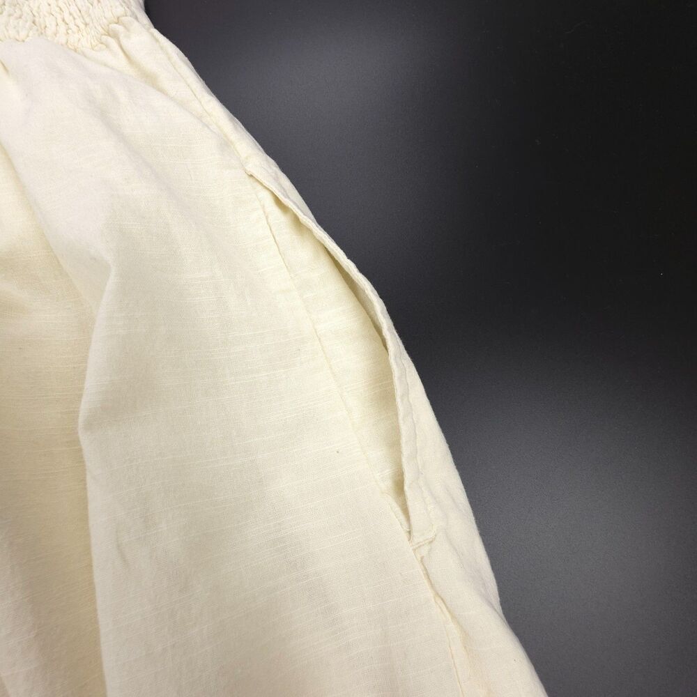 ABERCROMBIE Smocked Mini Dress Romantic Old Money Cottagecore Soft Girl Boho XLT - Picture 6 of 8